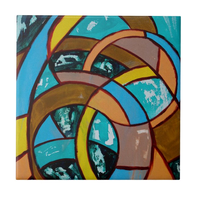 Composition #8 by Michael Moffa Tile (Front)