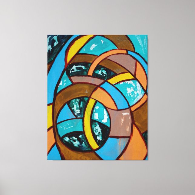 Composition #8 Trio by Michael Moffa Canvas Print (Front)