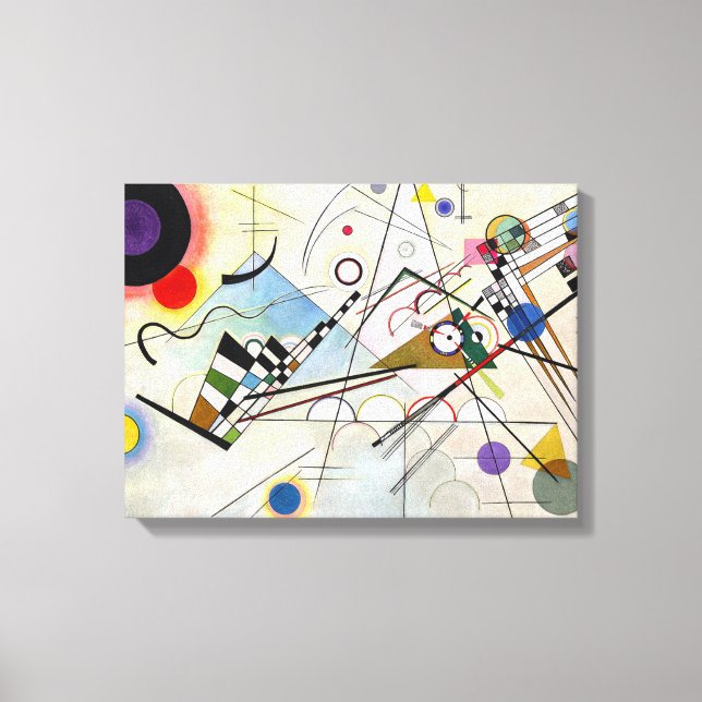 Composition 8 Wassily Kandinsky Canvas Print (Front)