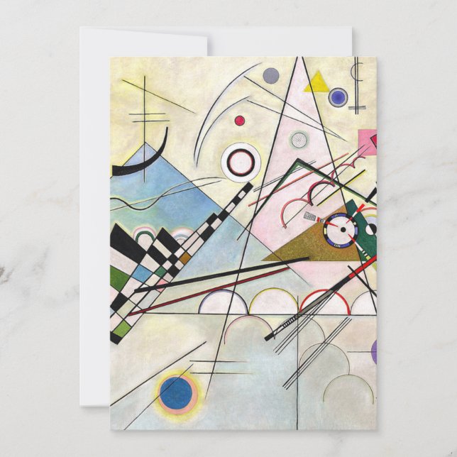 Composition 8 Wassily Kandinsky Invitation (Front)