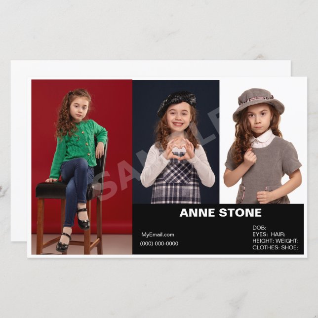 Composition Acteur Modèle Casque Enfants Zed (Devant / Derrière)