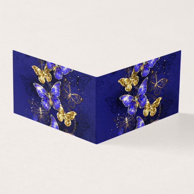 Composition avec papillons Sapphire (Outside)