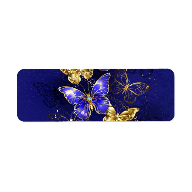 Composition avec papillons Sapphire (Devant)