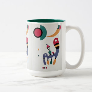 Composition Biomorphic Abstraction - Kandinsky Two-Tone Coffee Mug