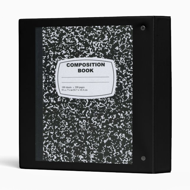 Composition Book Binder (Back/Spine)
