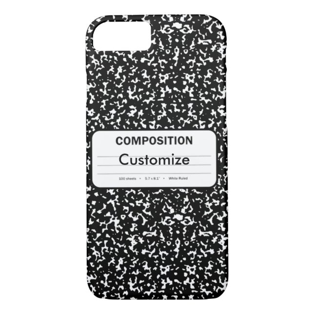 Composition Book Case-Mate iPhone Case (Back)