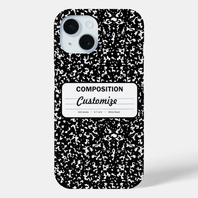 Composition Book Case-Mate iPhone Case (Back)