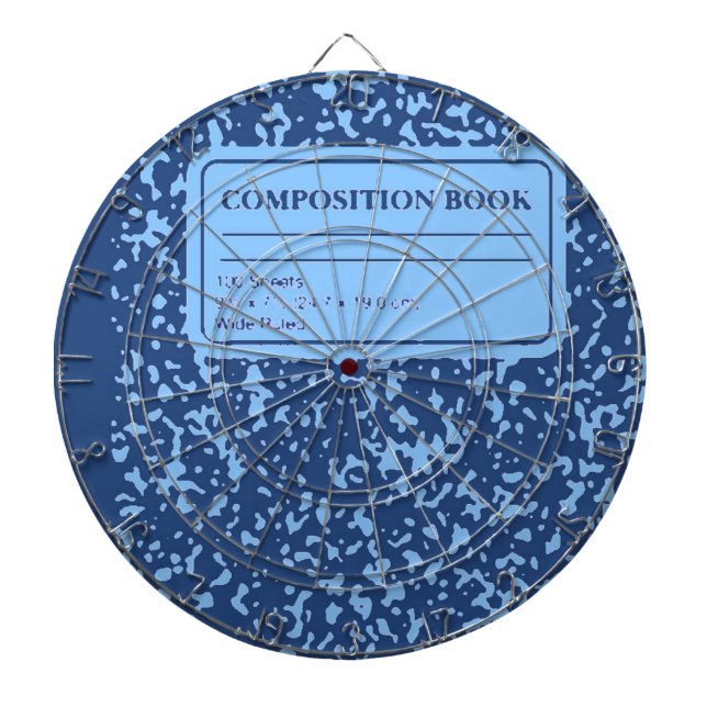 Composition Book Dartboard (Front)