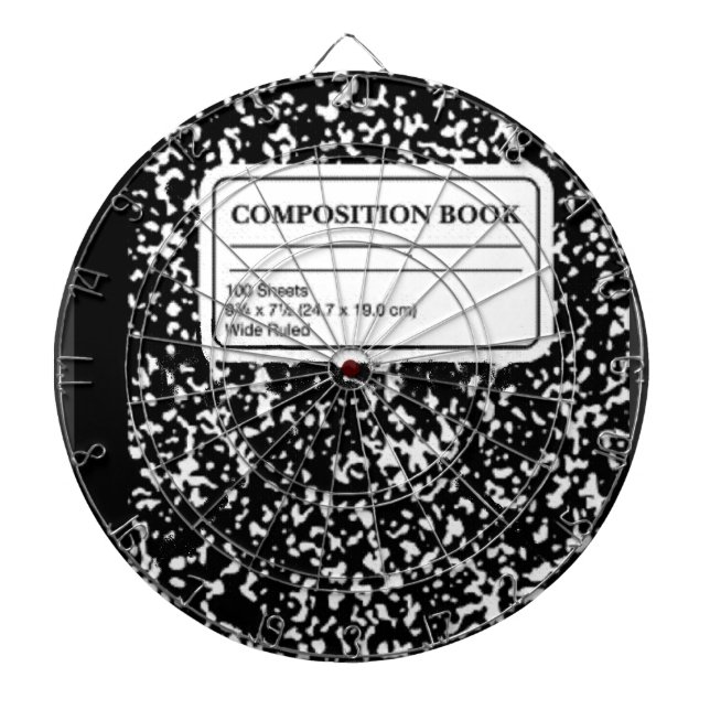 Composition Book Dartboard (Front)