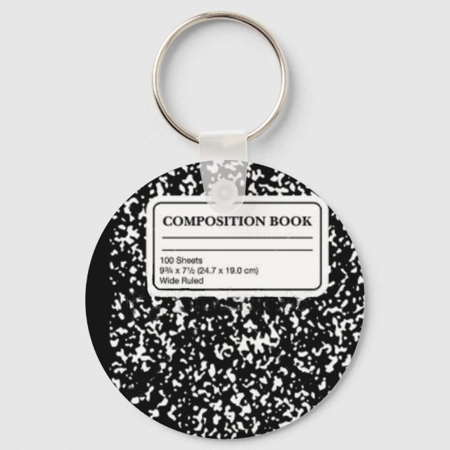 Composition Book Keychain (Front)