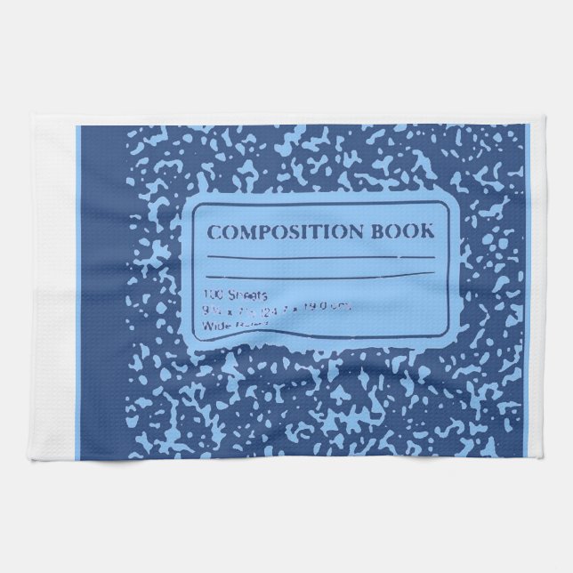 Composition Book Kitchen Towel (Horizontal)