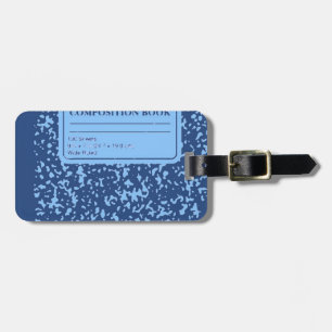 Composition Book Luggage Tag