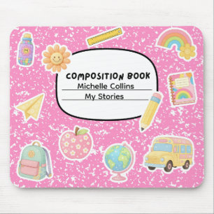 Composition Book Mouse Mat (Customisable)
