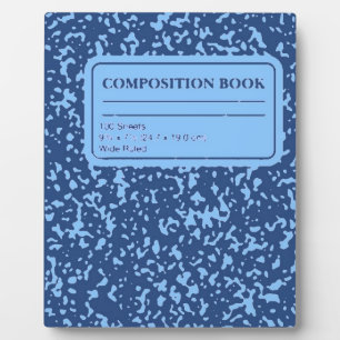 Composition Book Plaque
