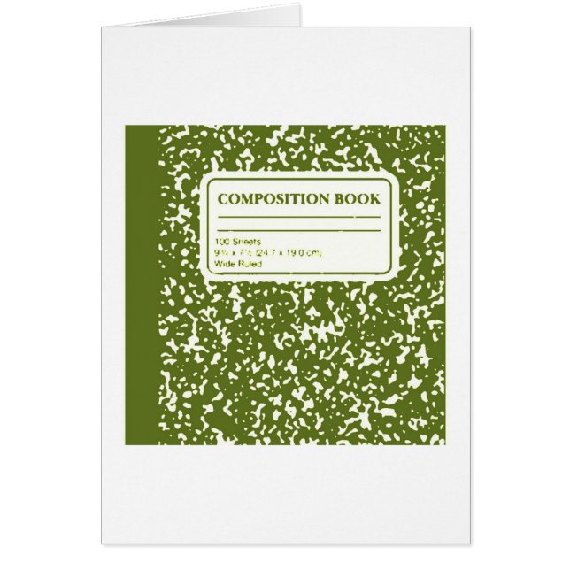 Composition Book/Student-Teacher (Front)