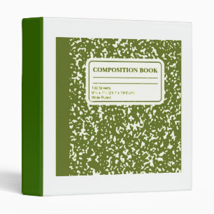 Composition Book/Student-Teacher Binder