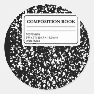 Composition Book/Student-Teacher Classic Round Sticker