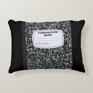 Composition Book Student Teacher Decorative Pillow