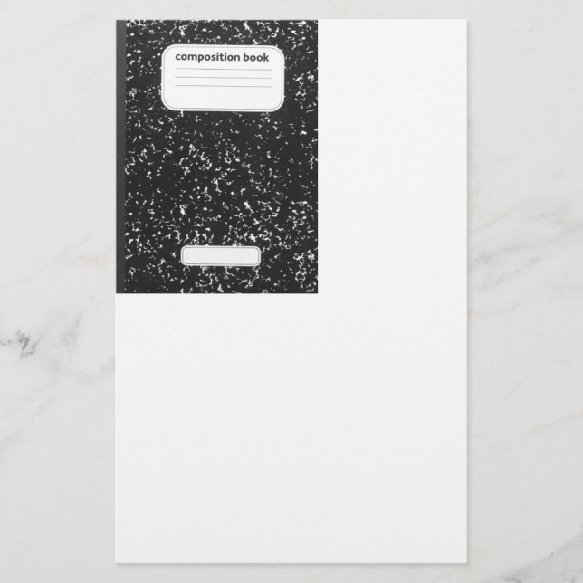 Composition Book Student Teacher Stationery (Front)