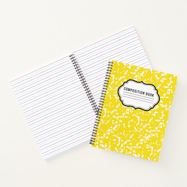 Composition Classic Pattern Spiral Notebook (Inside)