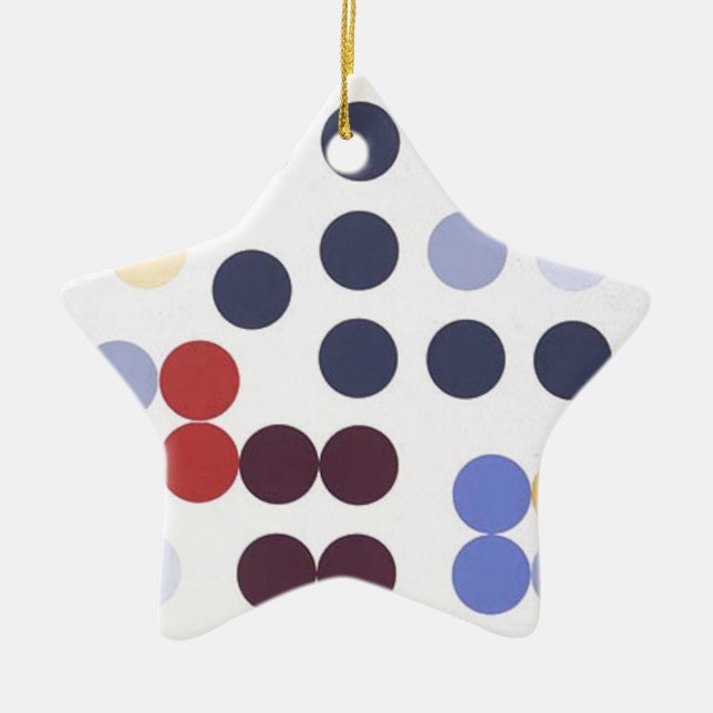 Composition dans un cercle by Sophie Taeuber-Arp Ceramic Ornament (Front)