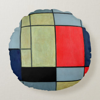 Composition I, 1920 Round Pillow