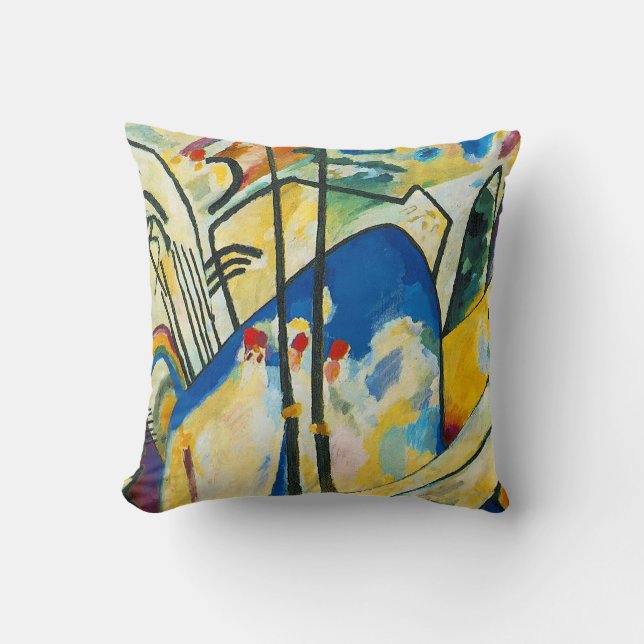 Composition IV by Vassily Kandinsky Throw Pillow (Front)