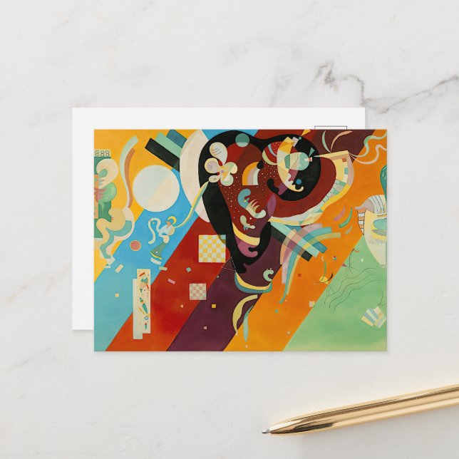 Composition IX, Wassily Kandinsky Postcard (Front/Back In Situ)