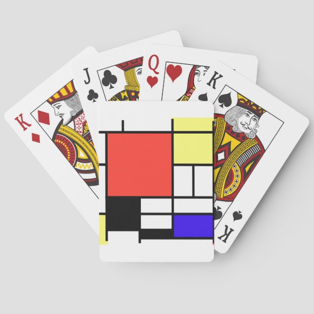 Composition , Mondriaan Playing Cards (Back)