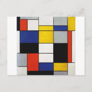 Composition, Mondrian Postcard