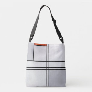Composition (No. 1) Grey-Red   Piet Mondrian   Crossbody Bag