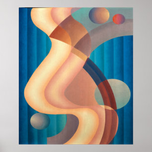 Composition no. 61 by Stuart Walker Poster
