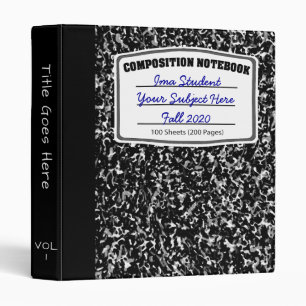 Composition Notebook Binder