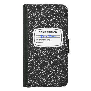 Composition Notebook Customizable Samsung Galaxy S5 Wallet Case