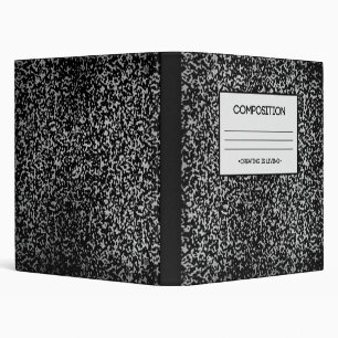 Composition Notebook Design Binder