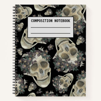 Composition Notebook: gothic skull composition Notebook