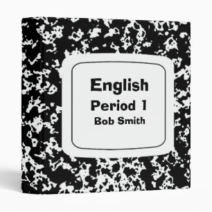 Composition Notebook Style Binder