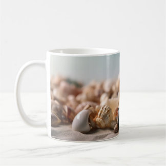 Composition of shells of unique shapes coffee mug