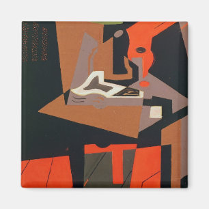 Composition (oil on canvas) magnet