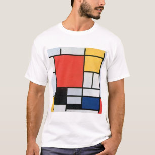 Composition Red, Yellow, Blue, Black, Mondrian T-Shirt