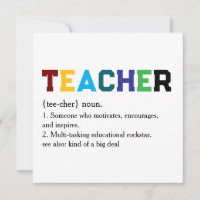 Composition Style School Staff Thank You 