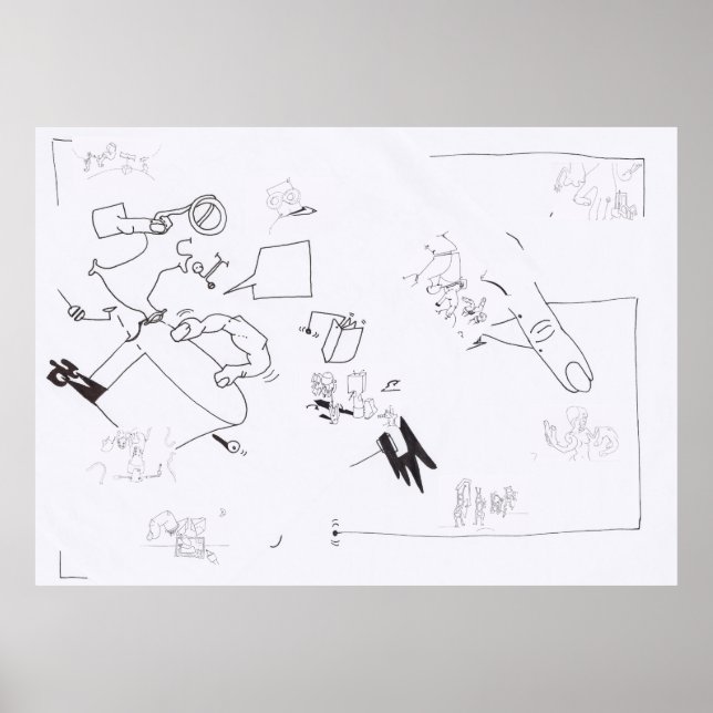 Composition Surreal Drawings Colouring L Poster 2 (Front)