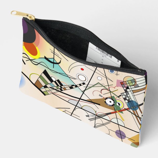 Composition VIII by Wassily Kandinsky Accessory Pouch (Open)