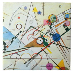 Composition VIII by Wassily Kandinsky Ceramic Tile