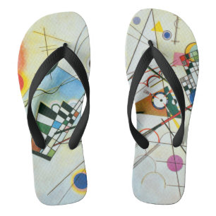 Composition VIII by Wassily Kandinsky Flip Flops