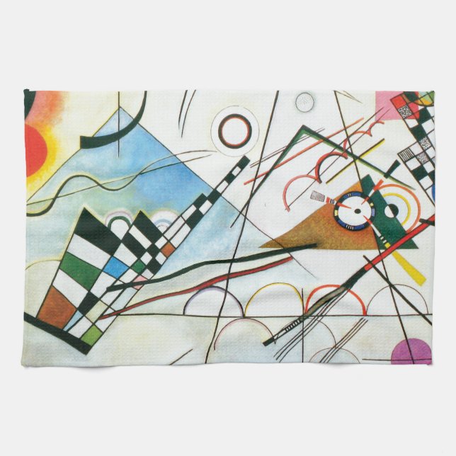 Composition VIII by Wassily Kandinsky Kitchen Towel (Horizontal)