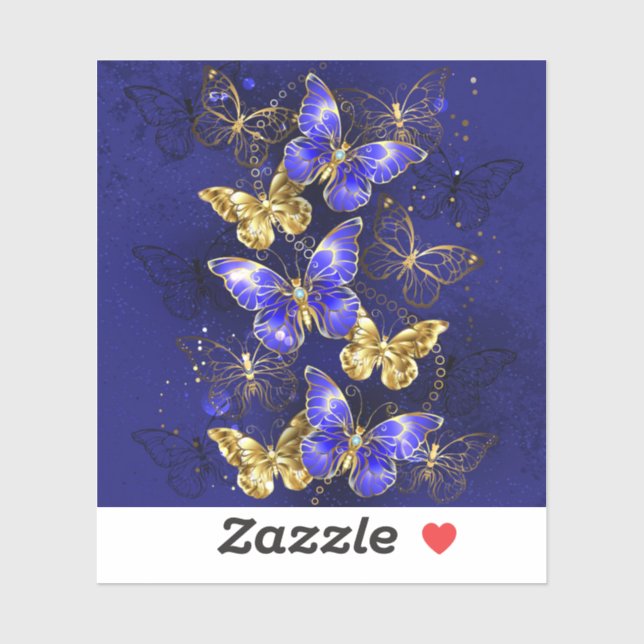 Composition with Sapphire Butterflies (Sheet)