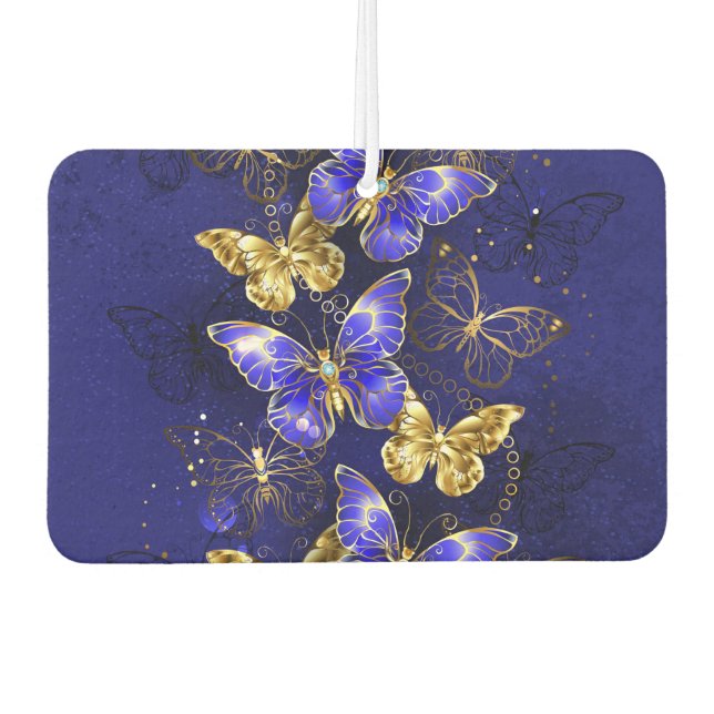 Composition with Sapphire Butterflies Air Freshener (Front)