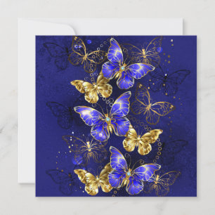 Composition with Sapphire Butterflies Announcement