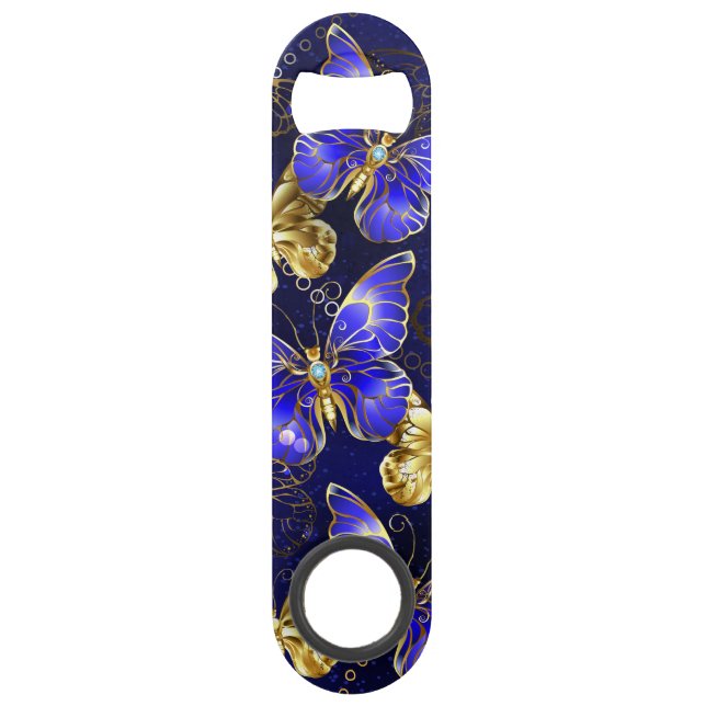 Composition with Sapphire Butterflies Bar Key (Front)